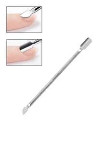 2/1pcs Stainless Steel Nail Art Tool Set, Russian Straight Pointed Cuticle Scissors & Dual-Ended Cuticle Pusher, Precise Dead Skin Removal Nail Care Tools, Portable Home And Travel Manicure Preparation Kit - Multicolor - View 9