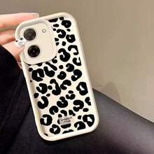 Delicate Gold Scattered Mini Dots Customizable Custom Handwritten Name Phone Case, Personalized Elegant Script Text Women Daily Fashion Gift Anti Drop Matte Phone Shell Compatible With Iphone Series Galaxy - White - View 3