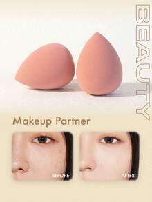 10pcs/20pcs/30pcs Dual-Use Makeup Sponges, Multi-Color Latex-Free Reusable Washable , Soft Flawless Makeup Applicators For Powder, Liquid, Makeup Design, Travel Essential - White - View 4