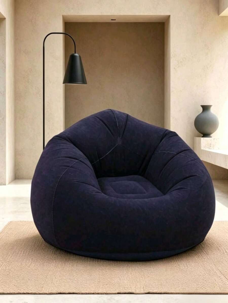 Inflatable Slouchy Sofa Chair, Foldable, Portable, Soft And Comfortable Bean Bag Sofa, Suitable For Indoor/Outdoor Use - Multicolor - View 1