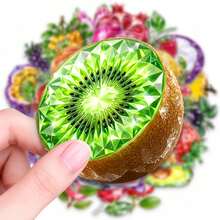 50 buah Stiker Kertas Buah Kristal Motif Doodle PET, Cocok untuk Guru, Orang Tua, Hadiah Belajar di Kelas, Label Kado, Segel Amplop, Stiker Alat Tulis Kemasan Kado Kantor - Beraneka warna - View 7