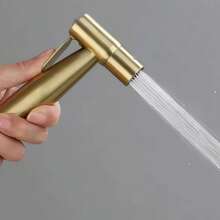 Brushed Gold Handheld Sprayer, Multi-Purpose Bathroom Manual Spray Gun, Wall-Mounted Shower Head For Toilet Cleaning, Pet Washing And Bathroom Hygiene, For Shower Use Only - Spray Gun - View 2