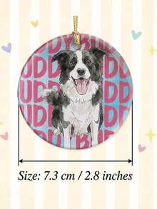 Custom Watercolor Pet Portrait Jewelry Dish For Her, Personalized Dog Photo Watercolor Ring Holder, Custom Pet Photo Ornament Christmas Tree Decor - White - View 7