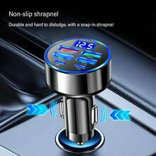 250W Multi-Port Fast Car Charger + All-In-One Charging Cable Set, Can Charge 6 Devices Simultaneously | Suitable For All Cars | Smart Chip & Durable Braided Cable - Charge+Cable - View 6