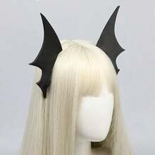 Halloween Bat Wing Hair Clips, Black Gothic Bat Barrettes, Cosplay Hair Accessories For Halloween Party Dress Up - Multicolor - View 4