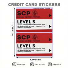 2pcs Privacy Card Sleeves - Durable PVC Credit Card Protector, Anti-Theft, Anti-Scratch And ID Card Holder Design (1-5 Level Fake ID Appearance) Suitable For Bank Cards, Travel Passes, Government IDs - Tech Accessories - 2pcs/Sticker - View 2