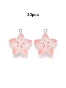 20pcs Acrylic Colorful Faux Fruit Slices Star Apple Apple Charms, Jewelry Accessories DIY Phone Chain Keychain Pendant - 20pcs - View 19