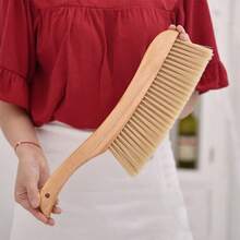 1pc Wooden Handle Soft Bristle Dusting Brush, Multi-Function Handheld Broom, Household Cleaning Brush, Suitable For Bed, Sofa, Furniture Dusting - A - View 16