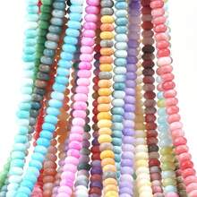 1pc Glass Floral Wheel Abacus Beads, Solid Color Spacer Beads For Bracelet Chain, DIY Necklace Earrings Pendant Jewelry Making Accessories - Abacus Beads - View 5