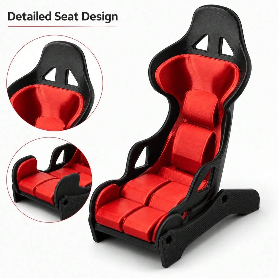 1pc Racing Seat Shaped Phone Holder, Desk Phone Stand, Gaming, Video Watching And Desktop Universal Smartphone Stand, Study Office Storage, Halloween, Christmas Gift - Multicolor - View 1