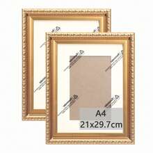 Retro Gold Bead Wire Frame, Gold Textured Paint Surface, Bobbin Frame Backboard Triangular Bracket, Desktop Or Wall Mounted Decorative Frame Bobbin Frame - Gold - View 13