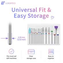 16Pcs Nail Drill Bits Kit, For Electric Nail File, Salon Home Manicure - Multicolor - View 4