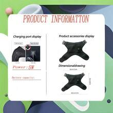 AXH New Shoulder Support USB Electric Shoulder Brace AMR Pad 3-Level Heating Massage Shoulder Support Massage Belt Gift Health Care Warmth - Black - View 8