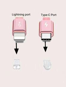 Sweet Pink Cherry Blossom Beaded Phone Dust Plug Charm, Universal Phone Charging Port Pendant Decoration, Cute Atmosphere Phone Accessory - Multicolor - View 10