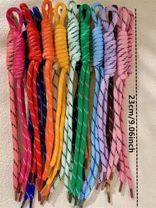 30pcs/Pack Handmade Woven Nylon Rope, 24-28cm Climbing Rope For Knotting, Key Chain, Phone, Bag, Doll DIY Hanging Decor Accessories - Colored Nylon Rope - View 5