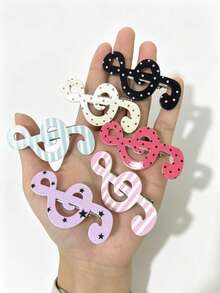 6pcs/3pcs Multicolor Polka Dot Hair Clips, Bangs Clip, Side Alligator Hair Clip, Forehead Hair Clip, Suitable For Hairstyle Styling Accessories, Versatile For Daily Wear - Multicolor - View 3