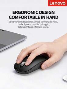 Lenovo M243 2.4G Wireless Optical Mouse, Ergonomic Design, Long Battery Life, Ideal For Home, Online Classes, Office, And Commuting - View 7
