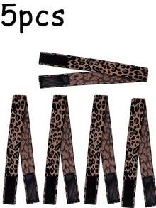 10/5/1pc Rose Butterfly Leopard Print Headband Wig Fixing Band, Adjustable Elastic Multi-Functional Headband With Hook-And-Loop, Suitable For Daily Outings, Sports, Home Use - Multicolor - View 9