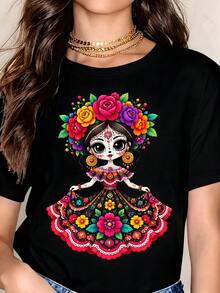 Women T-Shirts - Black - View 1