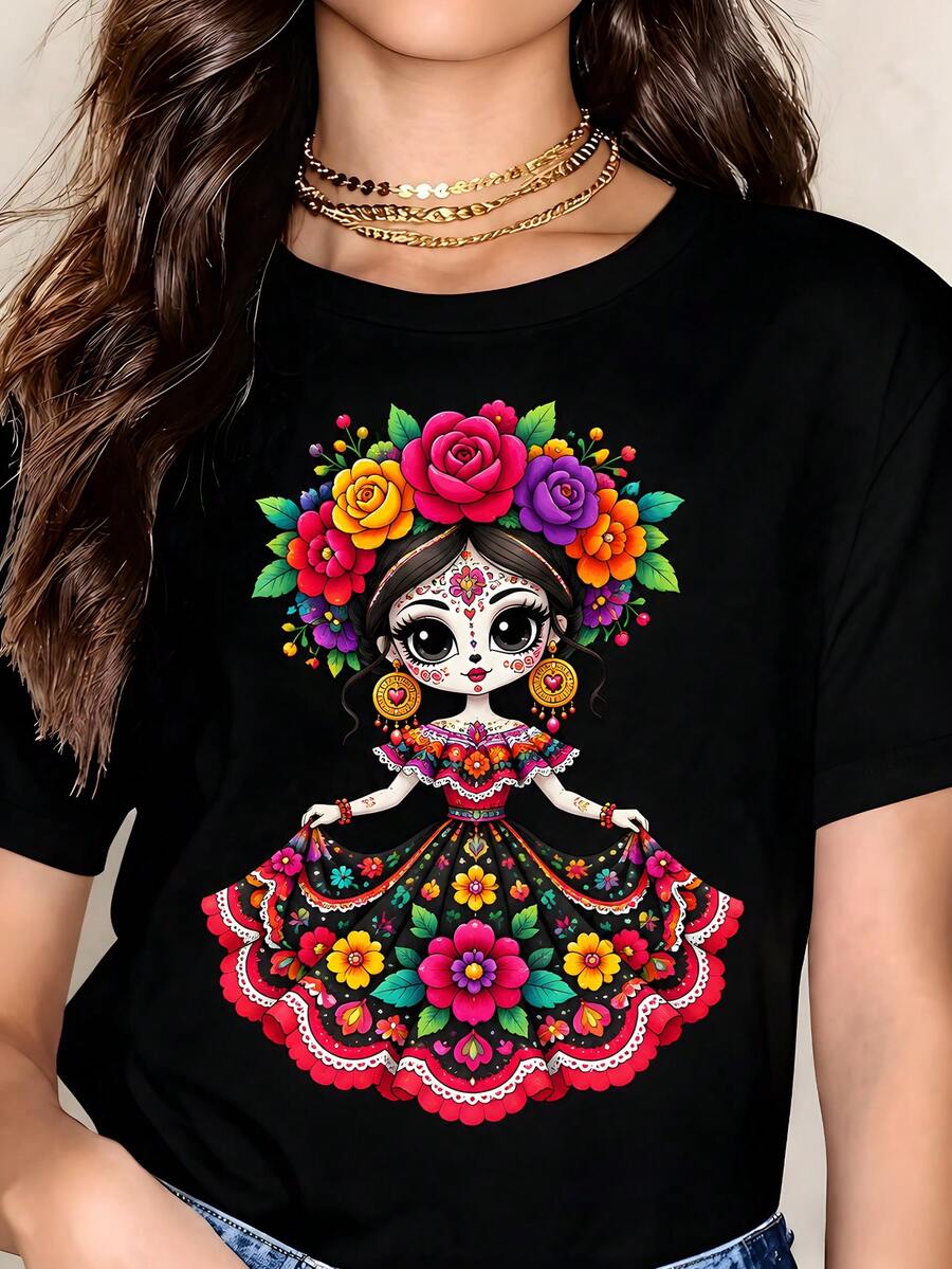 Women T-Shirts - Black - View 1