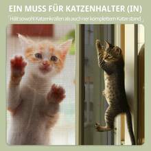 Pet Cat-Proof Window Screen | Anti-Scratch Anti-Fall Window Barrier Mesh, No Drilling Required, Easy Installation, Ventilated & Mosquito-Proof, Cat Protection Screen Mesh - L - View 6