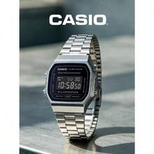 Casio Vintage Daily Essential: Jam Tangan Digital Unisex Stainless Steel dengan Alarm, Stopwatch, dan Lampu Malam A168WGG-1B - hitam - View 2