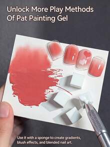 UR SUGAR 16 Colors/1 Group Nude Color Pat Painting Gel For Gradient Stamping Drawing & Pattern UV/LED Soak Off Manicure - Multicolor - View 4