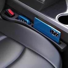 2pcs/Set Car Seat Gap Storage Box, Anti-Leak Interior Organizer, Seat Gap Filler, Car Door Pocket Storage Box, Home & Car Multi-Functional Storage Bucket, Road Trip Essential, Driver & Passenger Seat Gap Organizer, Phone Glasses Wallet Storage Rack - Multicolor - View 1
