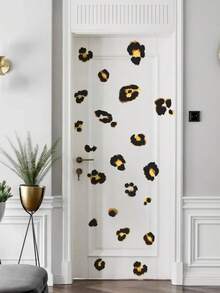 Leopard Print Wall Sticker, Stickers, Wall Decal, Vinyl Decal For Home Decorations, Spring Decoration Items Refresh Your Home, Rama Decoration Stickers Gifts Birthday Graduation - Multicolor - View 1