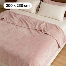 1pc All Season Polyester Warm Nap Blanket - Vibrant Solid Color, Machine Washable, Suitable For Home, Office Or Car Decor, Office Decor Blanket | Machine Washable Blanket, Home Blanket - Pink - View 11