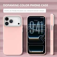 (Order & Follow Store To Get Free Lanyard) New Innovative Dopamine Phone Case Anti-Drop Protective Shell Compatible With Apple 1 Pro Max/XS Max/11/12/13/14/15 Pro Max/16 Pro Max/17/17 Pro/17 Pro Max/18/18 Pro/18 Pro Max - Pink - View 5