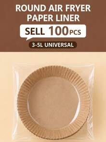 200PCS/100PCS/50PCS Disposable Air Fryer Liners, Square & Round Air Fryer Basket Baking Paper Trays, Non-Stick Oil-Resistant High Temperature Resistant Baking Paper, Absorbs Grease, Double-Sided Silicone Waterproof Oil-Proof Leak-Proof, Extra Tall Thick High Edge Design Prevents Splatter & Leaks, No Cleaning Needed, Throw Away After Use, Heat Resistant, Suitable For Multiple Cookware, Air Fryer/Oven/Steamer/Microwave Accessories, Easy Clean Pot Basket - Multicolor - View 11