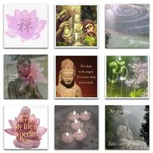 Zen Buddha Lotus Theme Sticker Pack, Spiritual Meditation Aesthetic Decal, Waterproof Vinyl Stickers For Laptop, Water Bottle, Journal, Scrapbook & Phone Case DIY Decoration - A - View 5