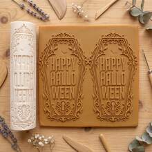Halloween Themed Embossed Texture Roller, Pumpkin, Ghost, Skull, Spider Web Festival Pattern Embossing Cylindrical Tool, Multi-Pattern Soft Clay Embossing Roller, Handmade Clay Embossing Mold, Suitable For DIY Earrings, Soft Clay Crafts, Jewelry Making, Pottery Creation, Halloween Handmade Decoration Styling Tool - Halloween Series Roller - View 6