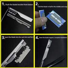 Old Fashioned Manual Shaver,Folding Vintage Barber Straight Edge Razor Holder Manual Shaver For Men Barbershop Razor Washable Shank Is Easy To Use - Multicolor - View 7