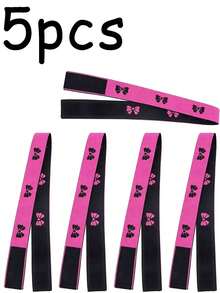 10/5/1pc Rose Butterfly Leopard Print Headband Wig Fixing Band, Adjustable Elastic Multi-Functional Headband With Hook-And-Loop, Suitable For Daily Outings, Sports, Home Use - Multicolor - View 8