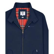 Lambretta Mens Shower Resistant Harrington Jacket - Navy - View 3