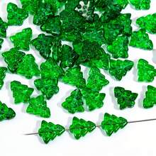 20/40pcs Green Glass Beads DIY Handmade - Perfect For Christmas Tree Decorations, Necklaces, Bracelets And Crafts - Holiday Gift Ideas, Christmas Beads, Best For Christmas - Multicolor - View 7