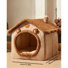 Cama para mascotas todo en uno, colchoneta espaciosa y transpirable, suave y cómoda, lavable, para todas las estaciones, apta para gatos pequeños y medianos, cachorros y perros pequeños, diseño delicado, disponible en varios modelos. - M - Ver 12