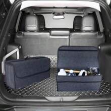 2pcs Dark Gray Car Trunk Felt Storage Bag, Three Sizes Available, Car Felt Storage Box, Thickened And Enlarged Soft Felt Storage Box, Home Storage Box, Car Storage Box, Tidy Storage For Sundries (No Adhesive) - A - View 13