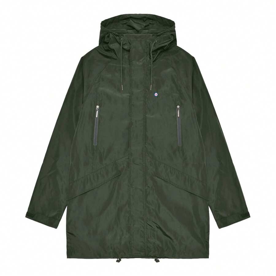 Lambretta Mens Heaton Hooded Jacket - Khaki Green - View 1