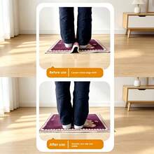 4/8pcs Non-Slip Carpet Gripper Strips, Upgraded Wavy Anti-Curl Rug Pad, Reusable Carpet Fixing Tape, Suitable For Hardwood Floors, Keeps Carpet Edges Flat, Prevents Carpet Slipping And Wrinkling, Designed For Indoor Area Rugs - Multicolor - View 8