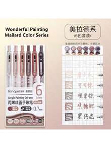 Languo NEW Comfortable-Big Refill 6pcs/Set 90colors Clicker Gel Pen Colors Graffiti Gel Pen,Full Needle Nib,High Quality Ink Artist Drawing For Stackable Colors, Doodle Drawing, Handwriting, Learning Markers Art Supplies Stationery - Sets - View 8