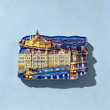 European Landmark Travel Souvenir Fridge Magnet, 3D Resin Home Decor Magnetic Fridge Sticker - A - View 10