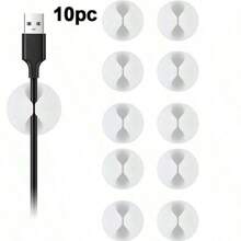 10pcs Car Dashboard Cable Clips Set - Simplify Charging And Audio - Multi-Functional Organizer Clips, Create A Tidy Car Interior, Ensure Phone Charging - Silicone Cable Clip - View 13