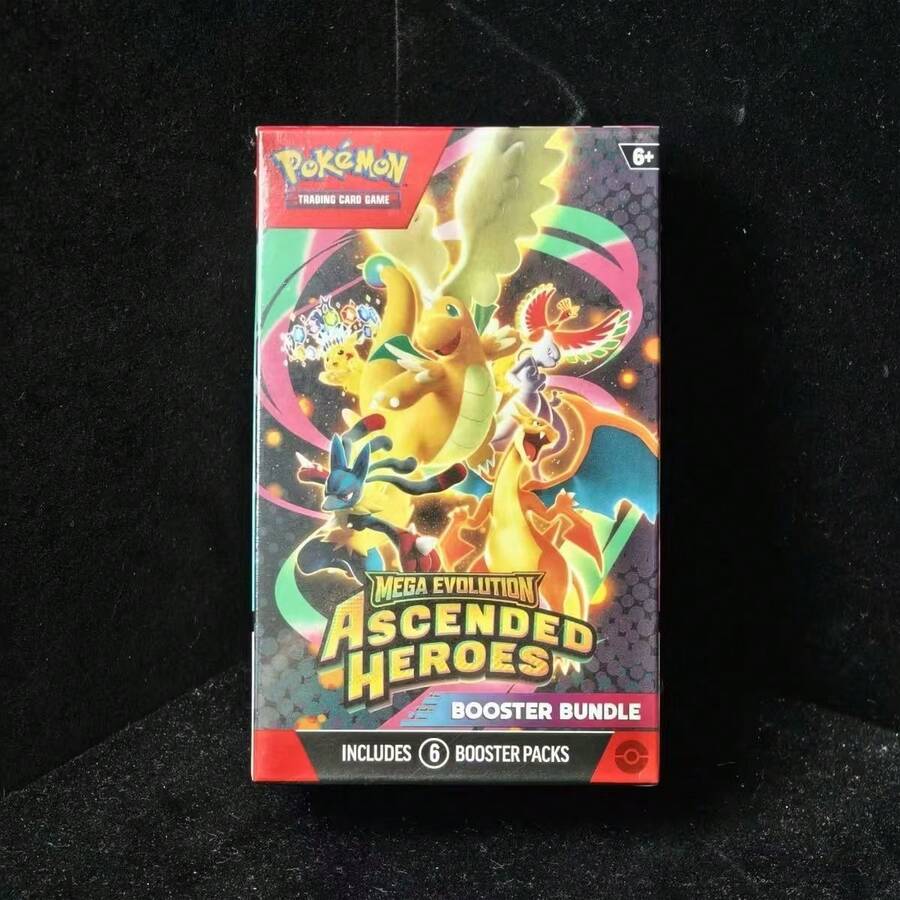 Splendor 1 盒/72張集換式卡牌遊戲 Ascended Heroes 英文版 Ultimate Prism Star，每包12張，共6包，卡牌擴充包，稀有卡，卡牌對戰，進化，桌上遊戲，節日禮物，派對禮物，聖誕禮物，同學禮物，生日假期禮物，萬聖節，聖誕收藏品，桌上遊戲卡，全新原裝未拆封，適合卡牌玩家擴充對戰牌組，滿足收藏愛好者的集卡需求（彩盒顏色/款式/圖案隨機發貨）