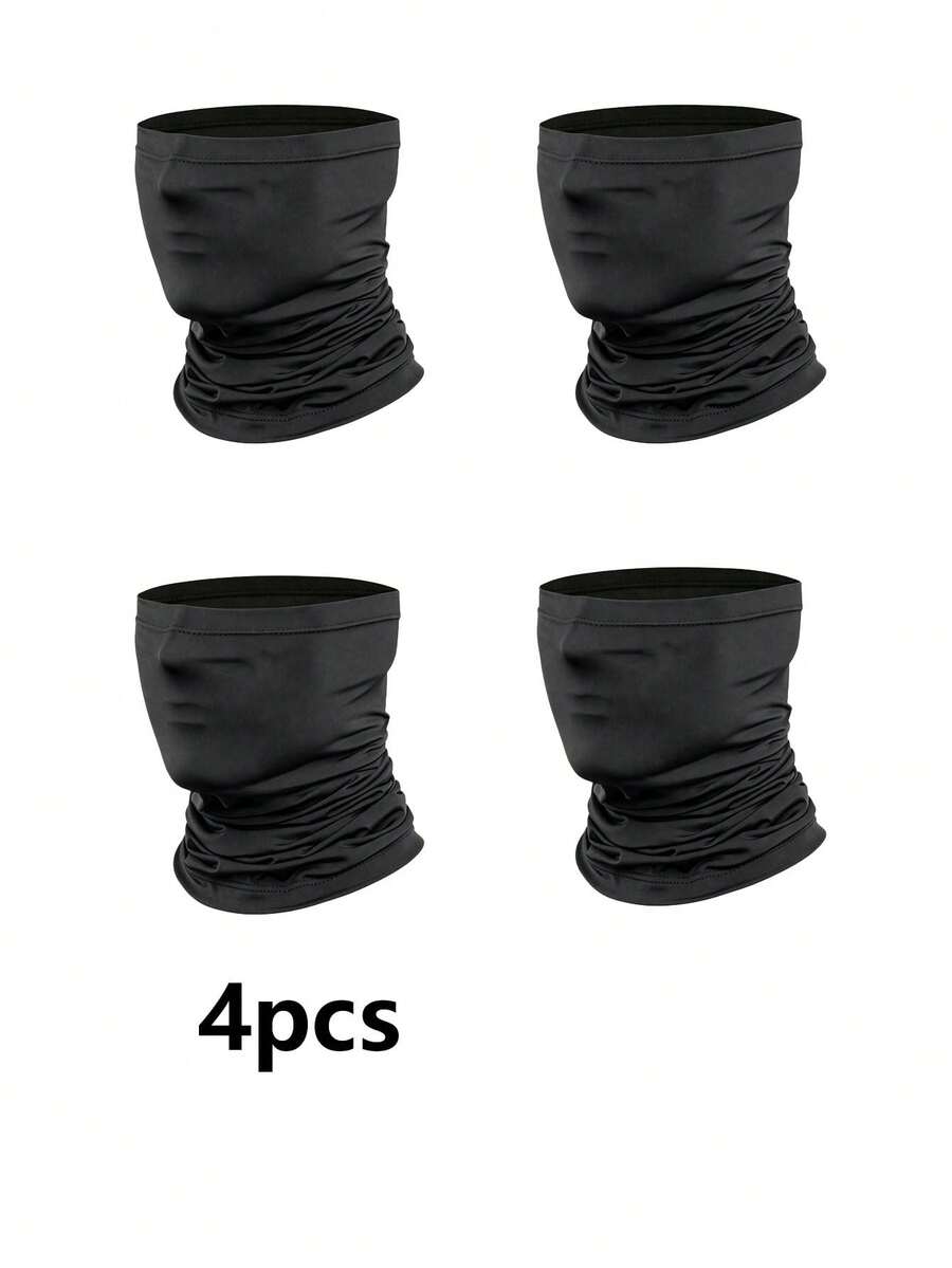 1/4/6pcs Cooling Neck Gaiter Face Mask Headscarf, Unisex UV Protection Face Cover, Soft Windproof, Suitable For Hiking, Cycling, Running, Skiing And More - A - View 1