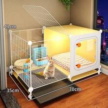 Encrypted Rabbit Cages, Large Indoor Cleaning Trays For Home Use, Special Nests For Dutch Pigs, Guinea Pig Cages - multicolor - View 9