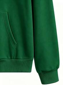 Sudadera con capucha hombre oversize hombros caídos, gráfico calavera mexicana flores coloridas, con bolsillo canguro, estilo Y2K streetwear, look casual para celebración día de muertos - Verde militar - Ver 5
