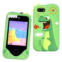 Telepon Mainan Anak, Layar Sentuh 2,8 Inci, Gaya Dinosaurus, Permainan, Musik, Stiker Anak, Kartu SD, Hadiah Natal dan Ulang Tahun untuk Anak Usia 3-12 Tahun - MultiWarna - View 9